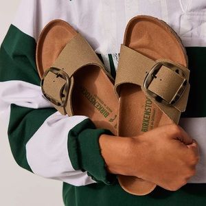 Birkenstock Madrid Big Buckle Canvas Sandals Size 9/EU 40 NEW